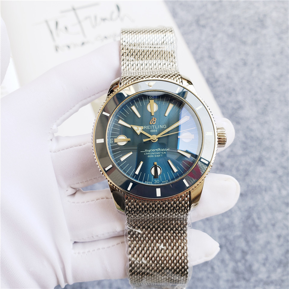 Men's Automatic Mechanical Watch 904L Stainless Steel 46mm- BR 45
