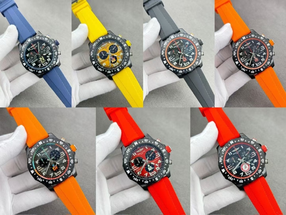 Men's Quartz Watch Chronograph 904L Stainless Steel 46mm- BR 208