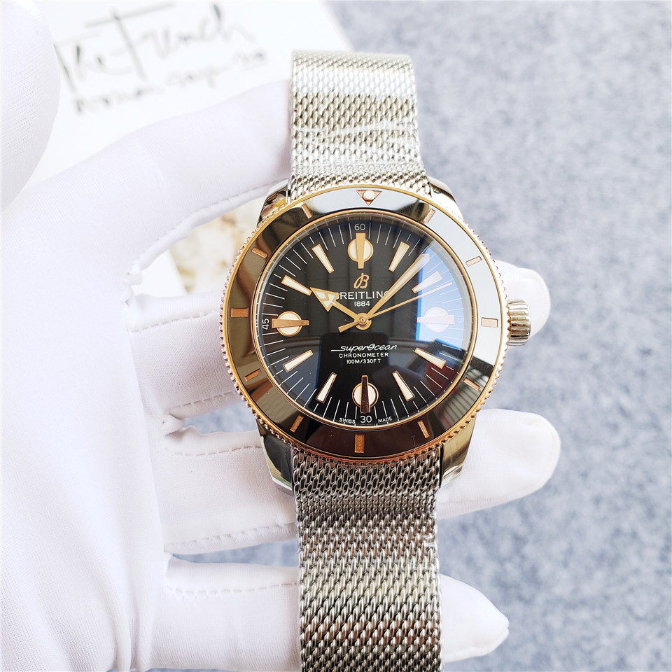 Men's Automatic Mechanical Watch 904L Stainless Steel 46mm- BR 45