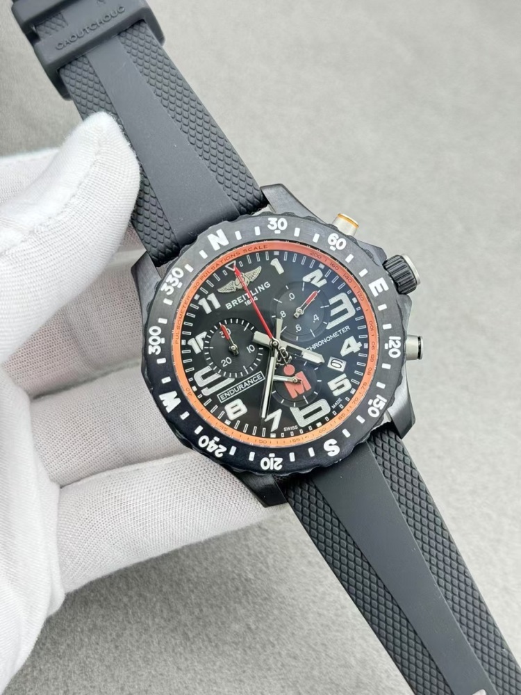 Men's Quartz Watch Chronograph 904L Stainless Steel 46mm- BR 208