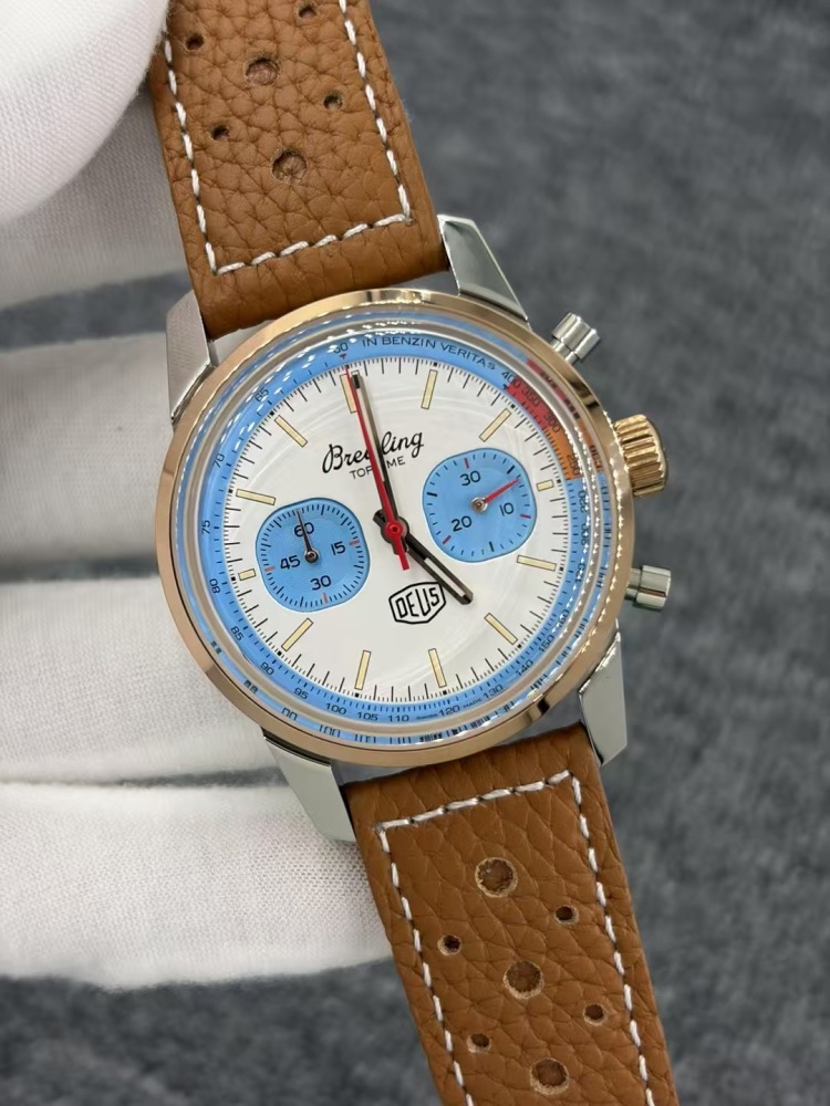 Men's Quartz Watch Chronograph 904L Stainless Steel 43mm- BR 217
