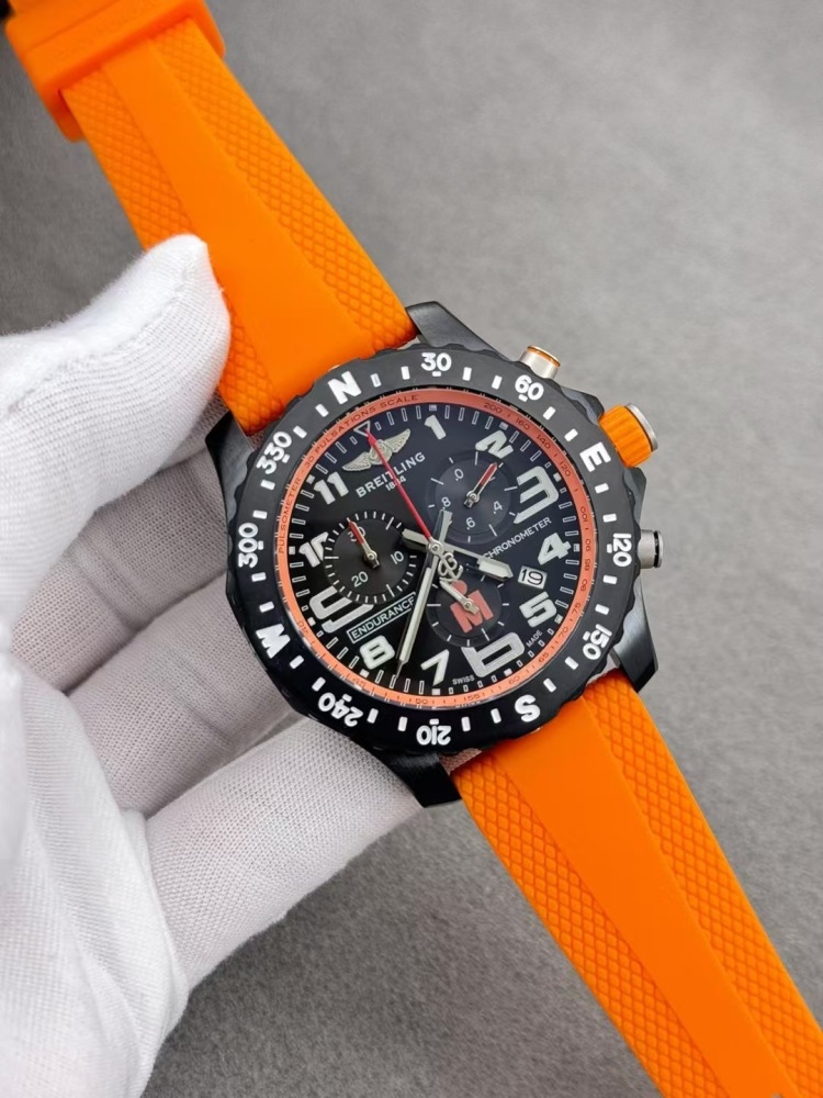 Men's Quartz Watch Chronograph 904L Stainless Steel 46mm- BR 208