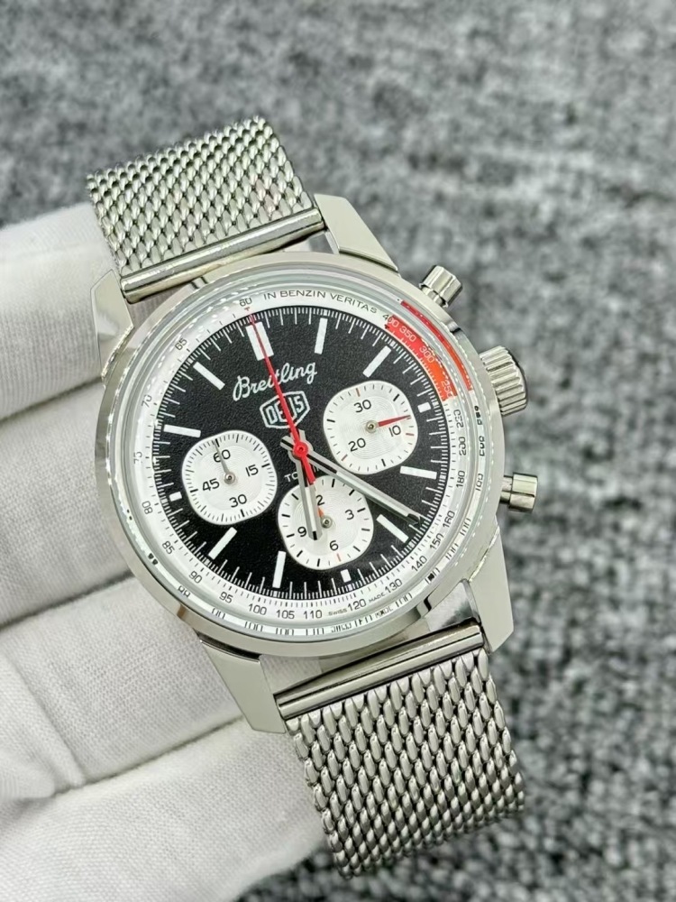 Men's Quartz Watch Chronograph 904L Stainless Steel 43mm- BR 217