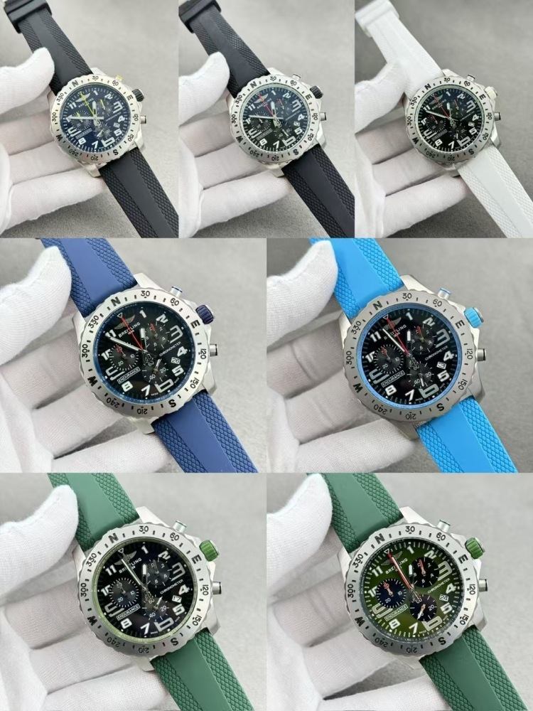 Men's Quartz Watch Chronograph 904L Stainless Steel 46mm- BR 208