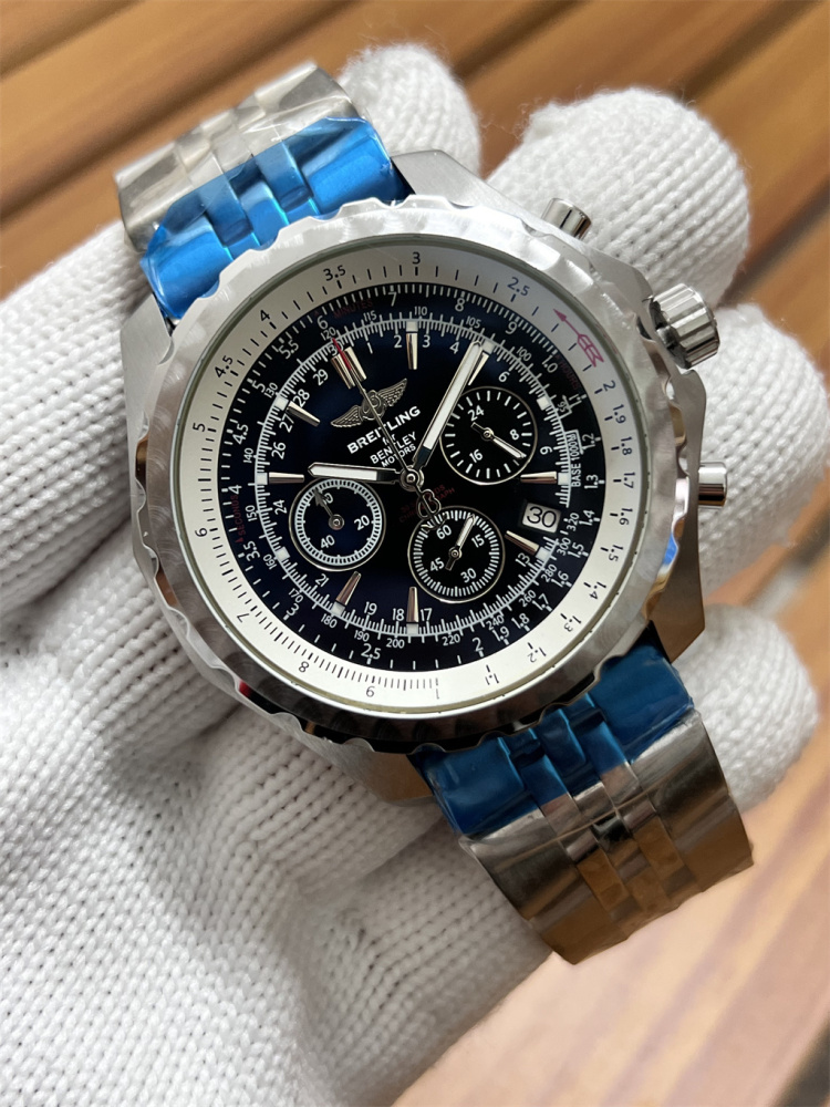 Men's Quartz Watch Chronograph 904L Stainless Steel 47mm- BR 226