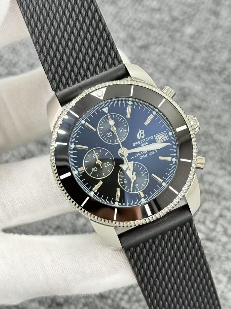 Men's Quartz Watch Chronograph 904L Stainless Steel 43mm- BR 227