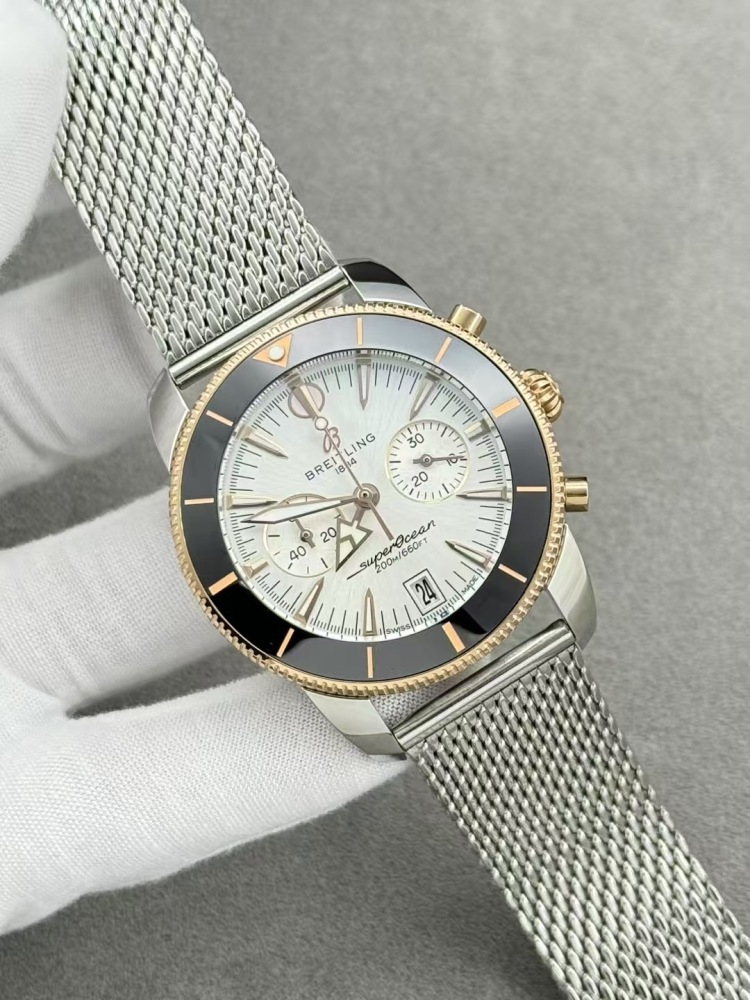 Men's Quartz Watch Chronograph 904L Stainless Steel 43mm- BR 221