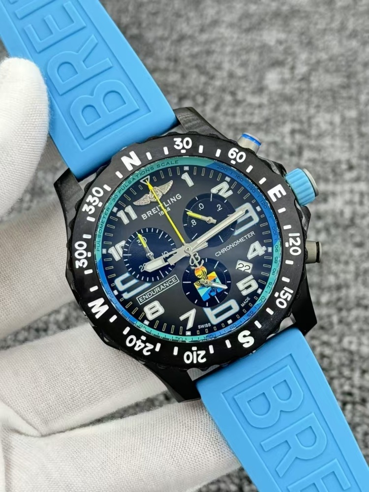 Men's Quartz Watch Chronograph 904L Stainless Steel 46mm- BR 219