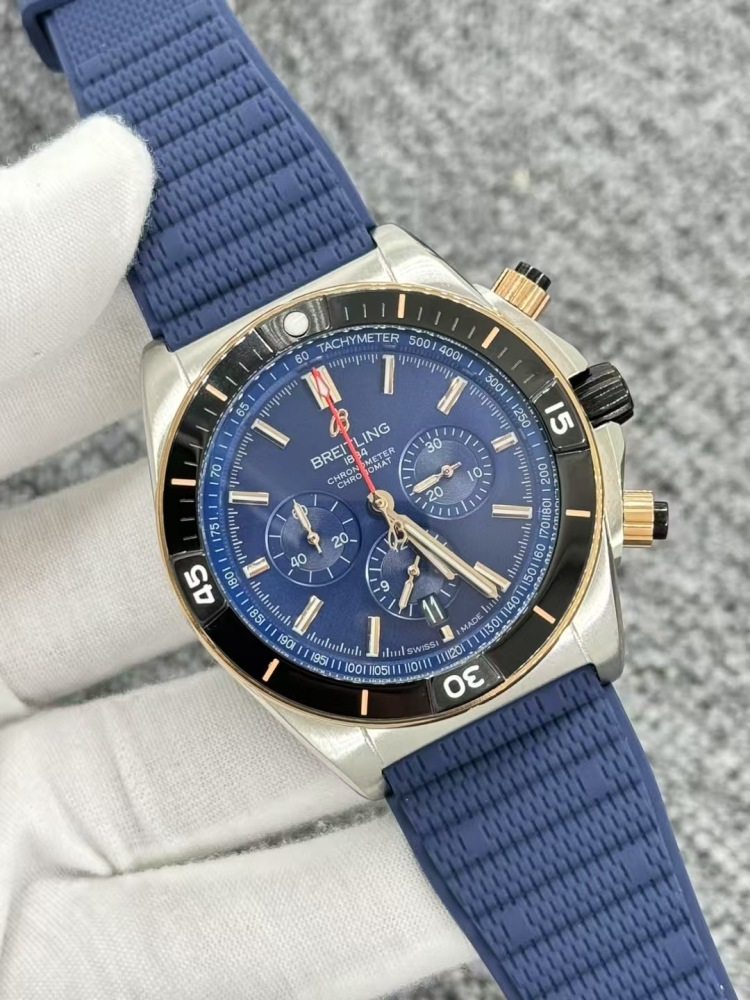 Men's Quartz Watch Chronograph 904L Stainless Steel 46mm- BR 223