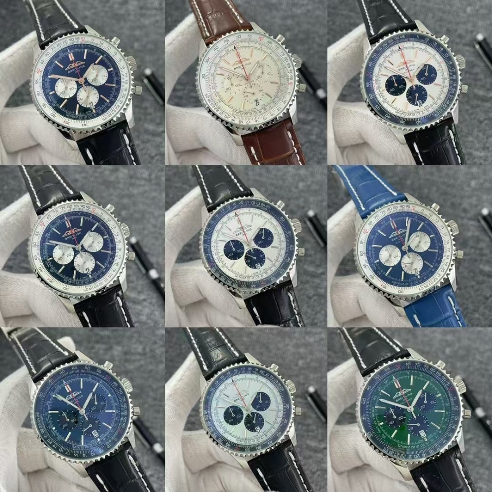 Men's Quartz Watch Chronograph 904L Stainless Steel 46mm- BR 212