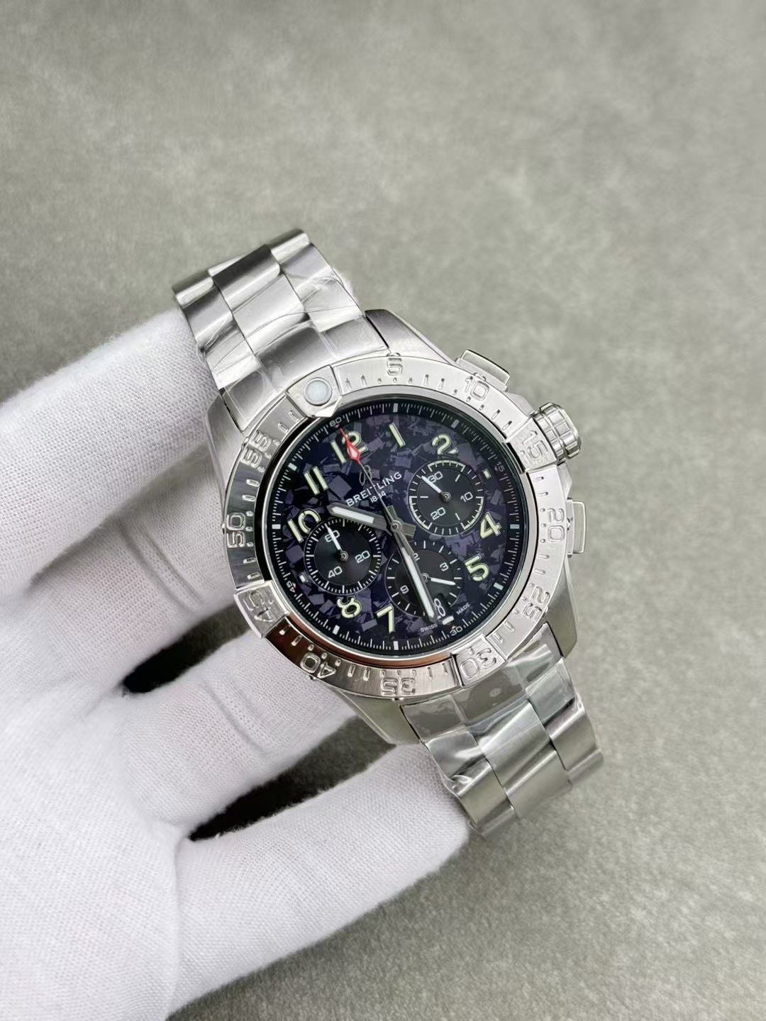 Men's Quartz Watch Chronograph 904L Stainless Steel 43mm- BR 209