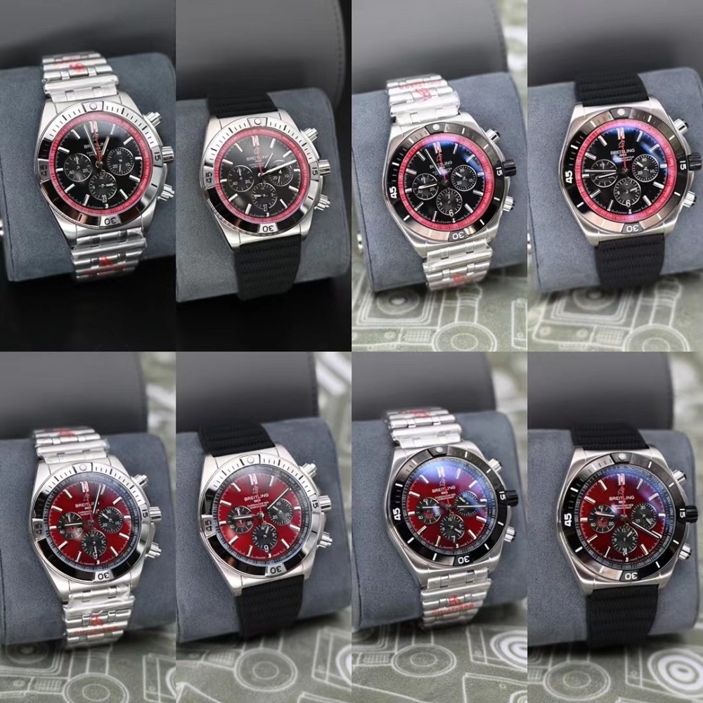 Men's Quartz Watch Chronograph 904L Stainless Steel 46mm- BR 191