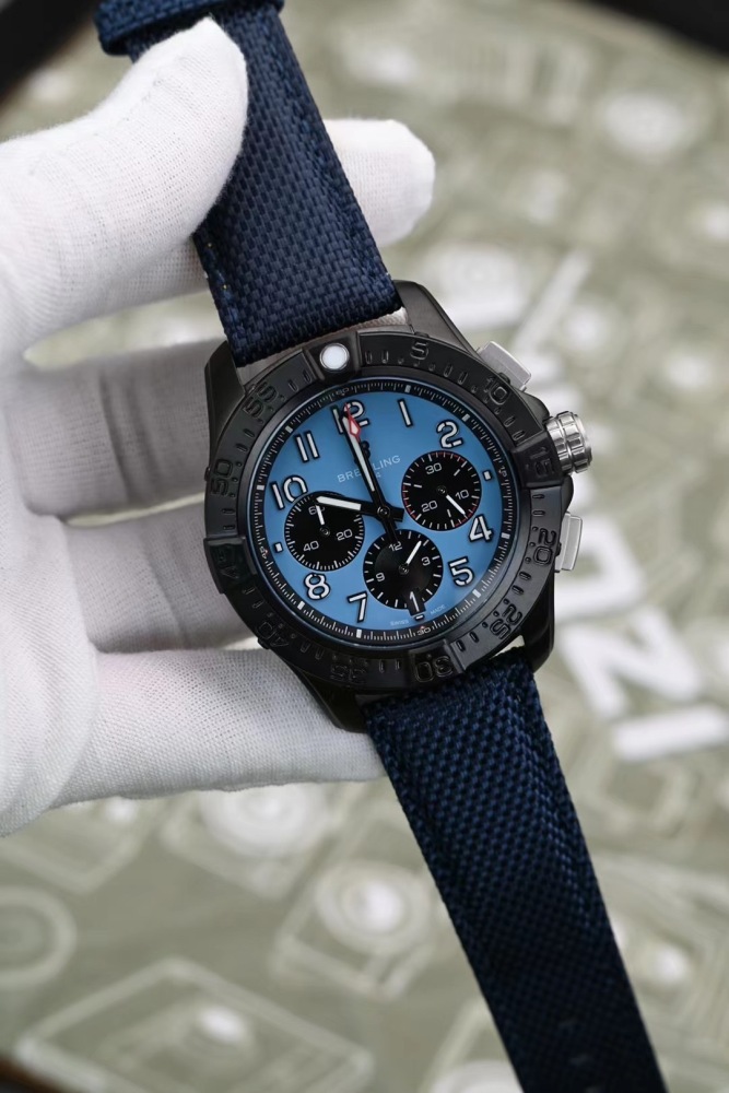 Men's Quartz Watch Chronograph 904L Stainless Steel 45mm- BR 196