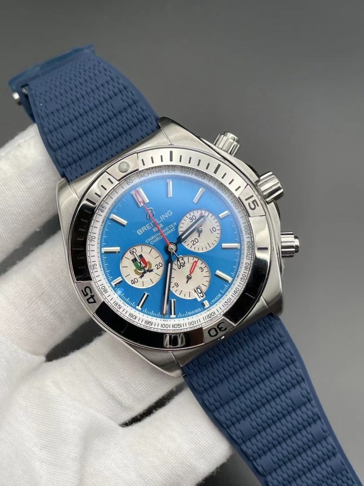 Men's Quartz Watch Chronograph 904L Stainless Steel 46mm- BR 177