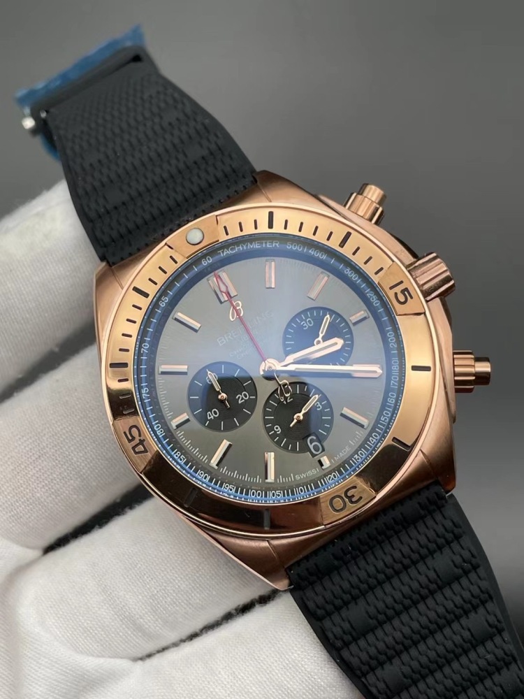 Men's Quartz Watch Chronograph 904L Stainless Steel 46mm- BR 179