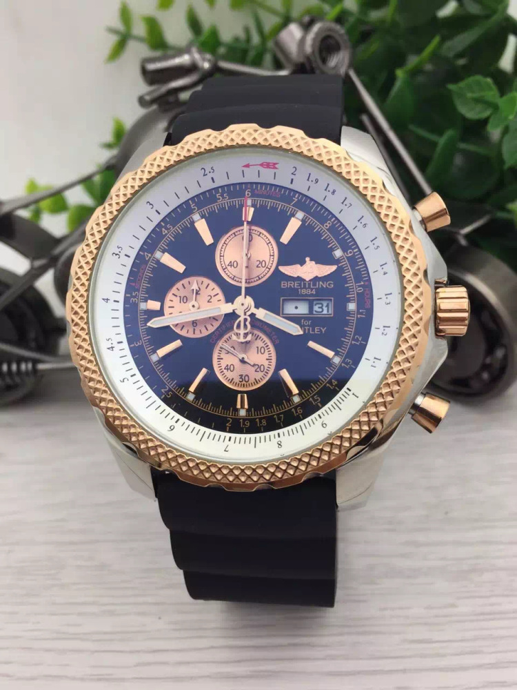 Men's Quartz Watch Chronograph 904L Stainless Steel 46mm- BR 156
