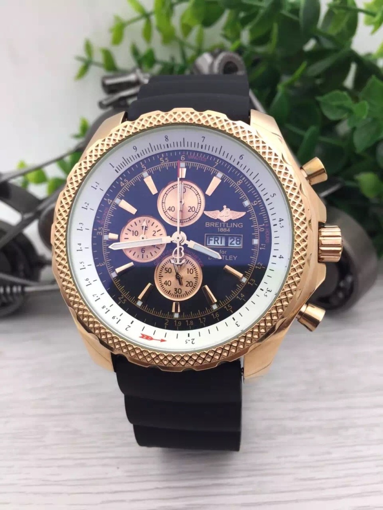 Men's Quartz Watch Chronograph 904L Stainless Steel 46mm- BR 157