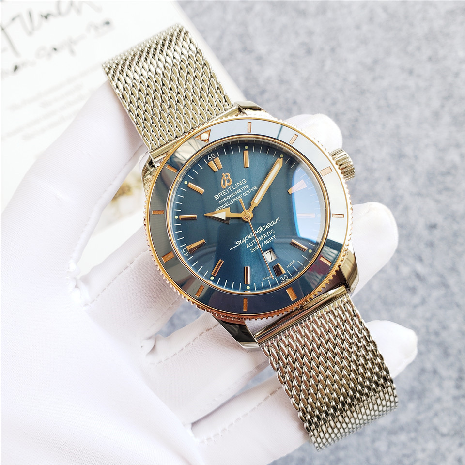 Men's Automatic Mechanical Watch 904L Stainless Steel 46mm- BR 46