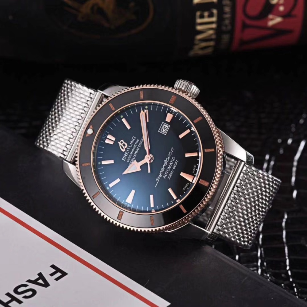 Men's Automatic Mechanical Watch 904L Stainless Steel 46mm- BR 43