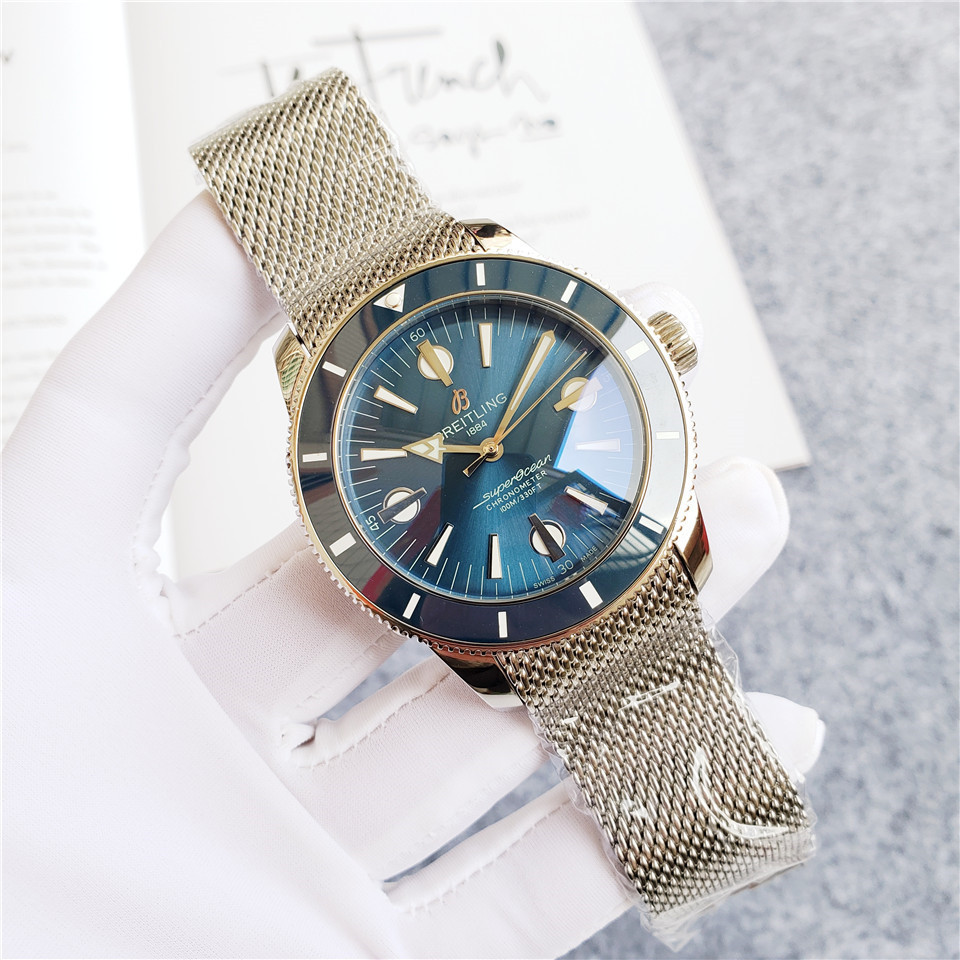 Men's Automatic Mechanical Watch 904L Stainless Steel 46mm- BR 45