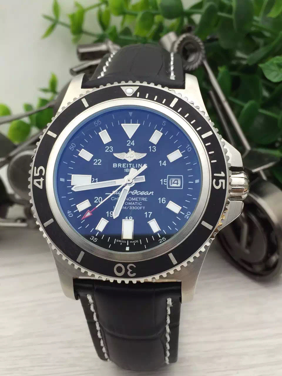Men's Automatic Mechanical Watch 904L Stainless Steel 46mm- BR 153