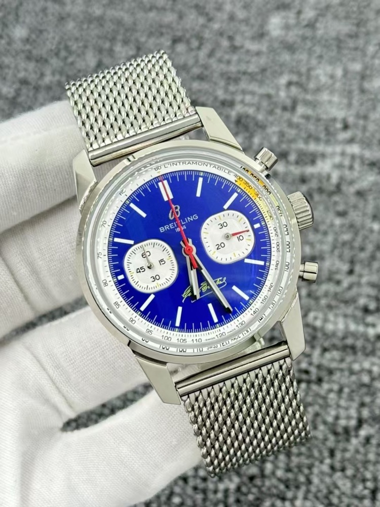 Men's Quartz Watch Chronograph 904L Stainless Steel 43mm- BR 217