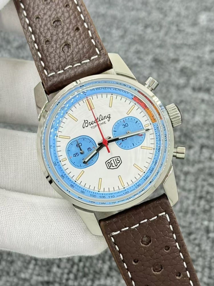 Men's Quartz Watch Chronograph 904L Stainless Steel 43mm- BR 217
