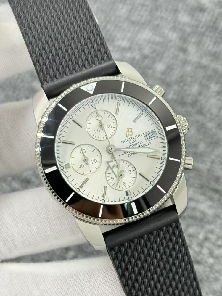 Men's Quartz Watch Chronograph 904L Stainless Steel 43mm- BR 227