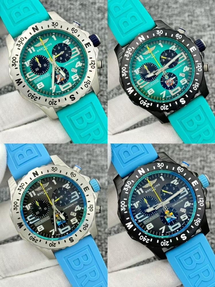 Men's Quartz Watch Chronograph 904L Stainless Steel 46mm- BR 219