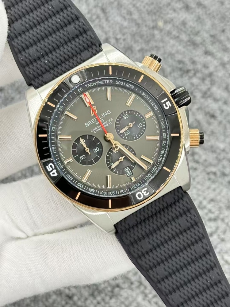 Men's Quartz Watch Chronograph 904L Stainless Steel 46mm- BR 223