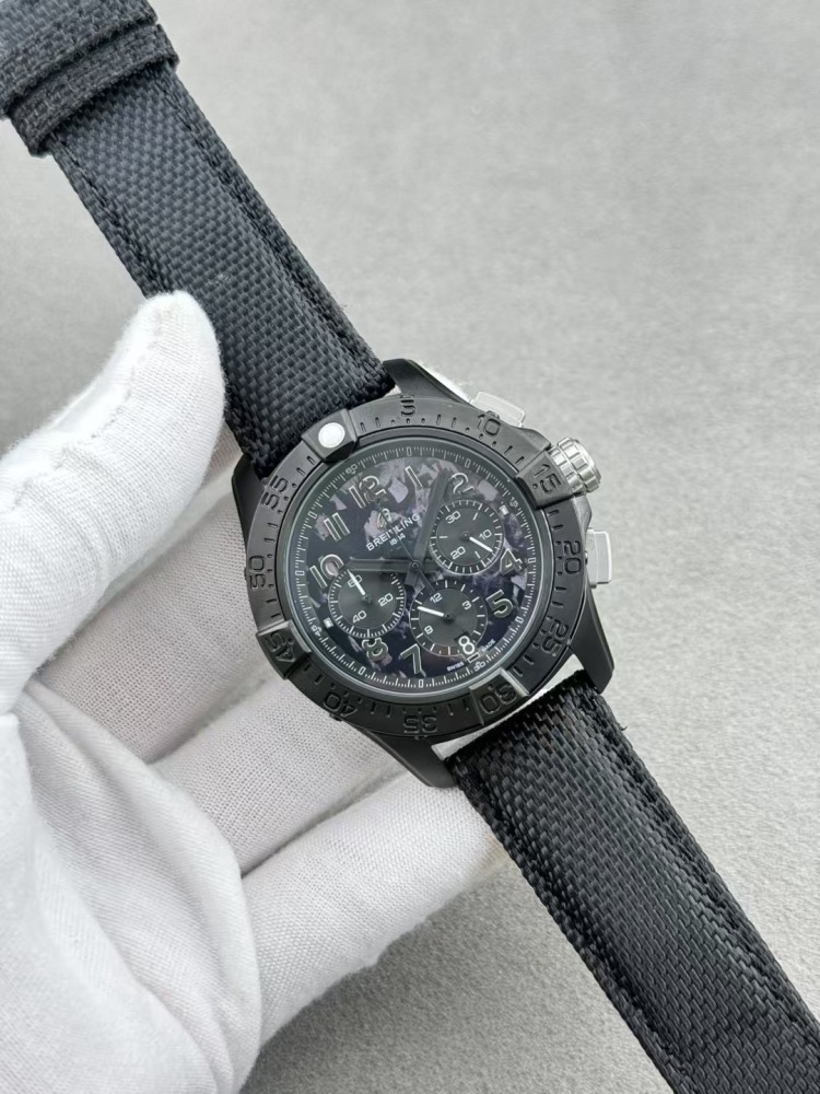 Men's Quartz Watch Chronograph 904L Stainless Steel 43mm- BR 215