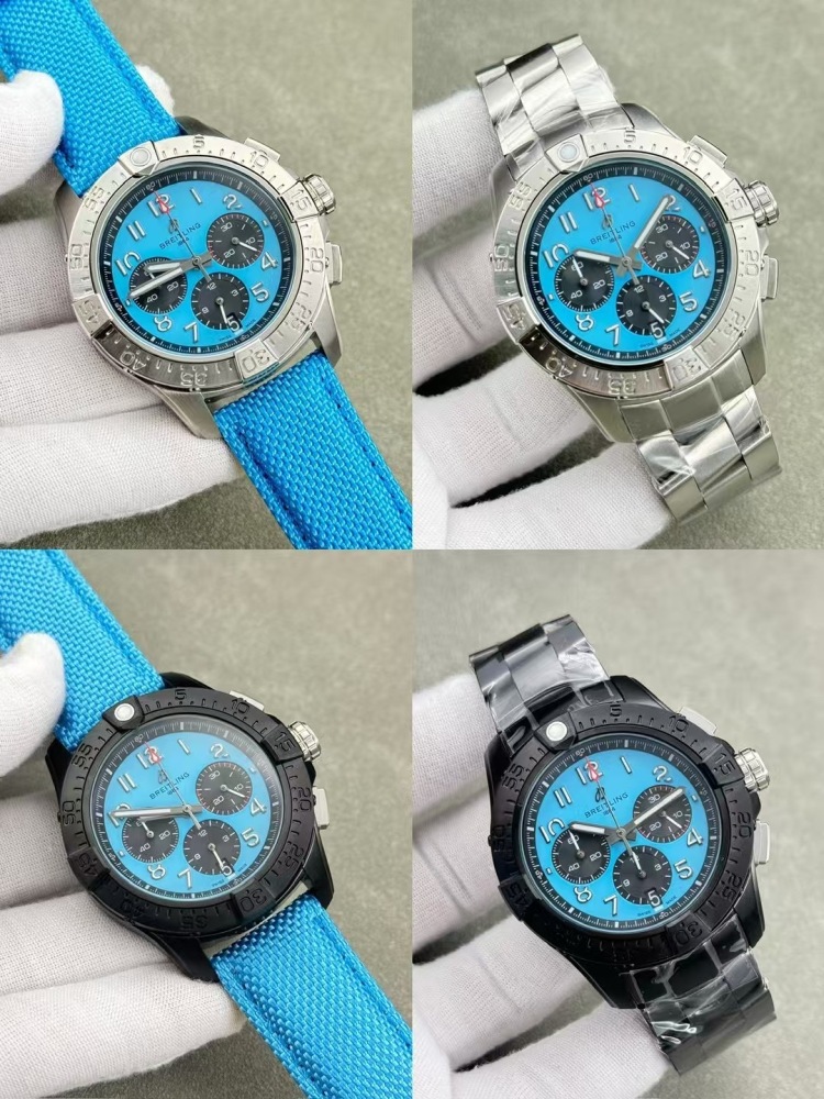 Men's Quartz Watch Chronograph 904L Stainless Steel 46mm- BR 207