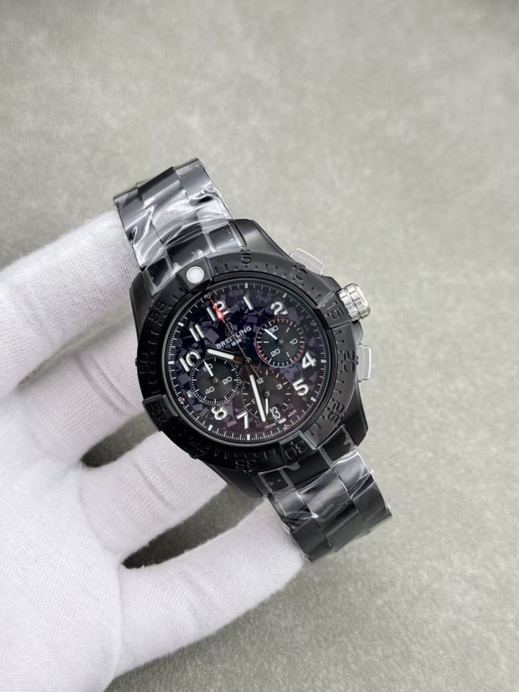 Men's Quartz Watch Chronograph 904L Stainless Steel 43mm- BR 209