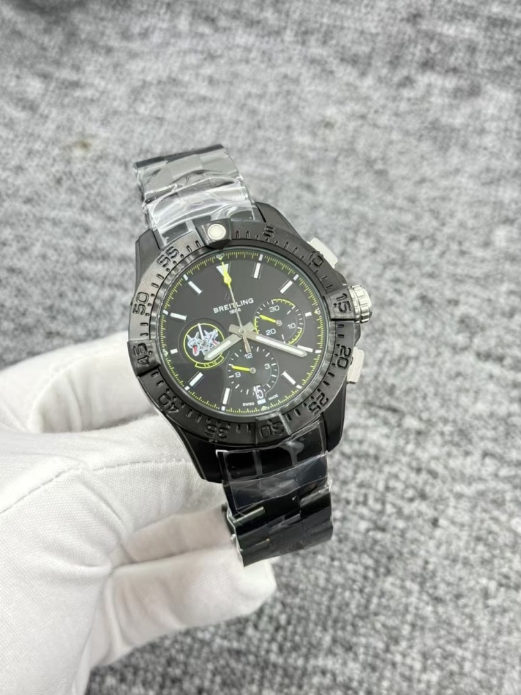 Men's Quartz Watch Chronograph 904L Stainless Steel 43mm- BR 210