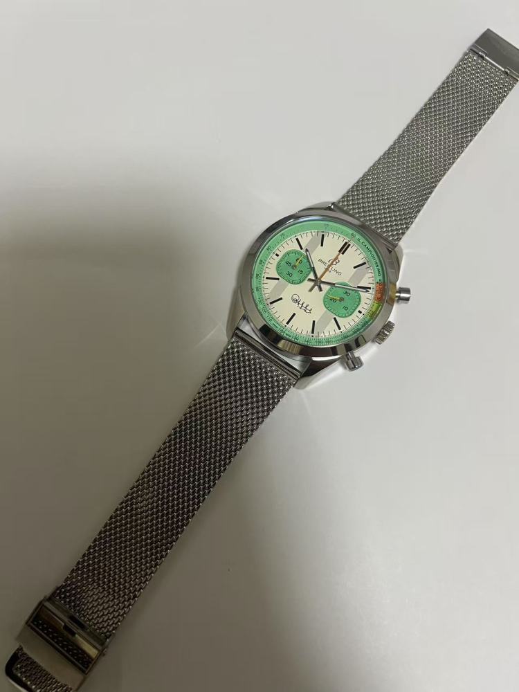 Men's Quartz Watch Chronograph 904L Stainless Steel 43mm- BR 211