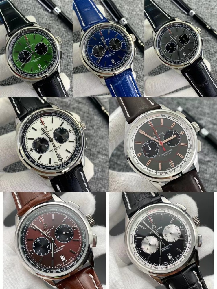 Men's Quartz Watch Chronograph 904L Stainless Steel 46mm- BR 183