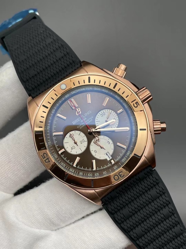Men's Quartz Watch Chronograph 904L Stainless Steel 46mm- BR 179