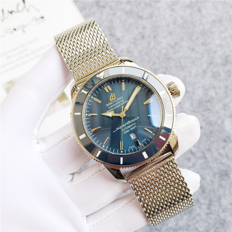 Men's Automatic Mechanical Watch 904L Stainless Steel 46mm- BR 46
