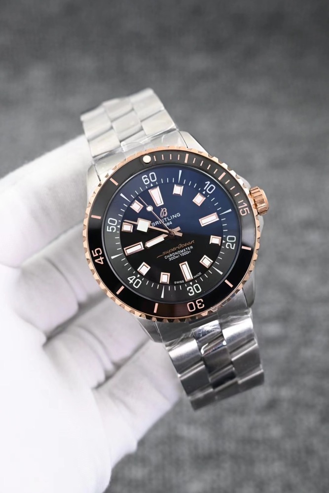 Men's Automatic Mechanical Watch 904L Stainless Steel 46mm- BR 169