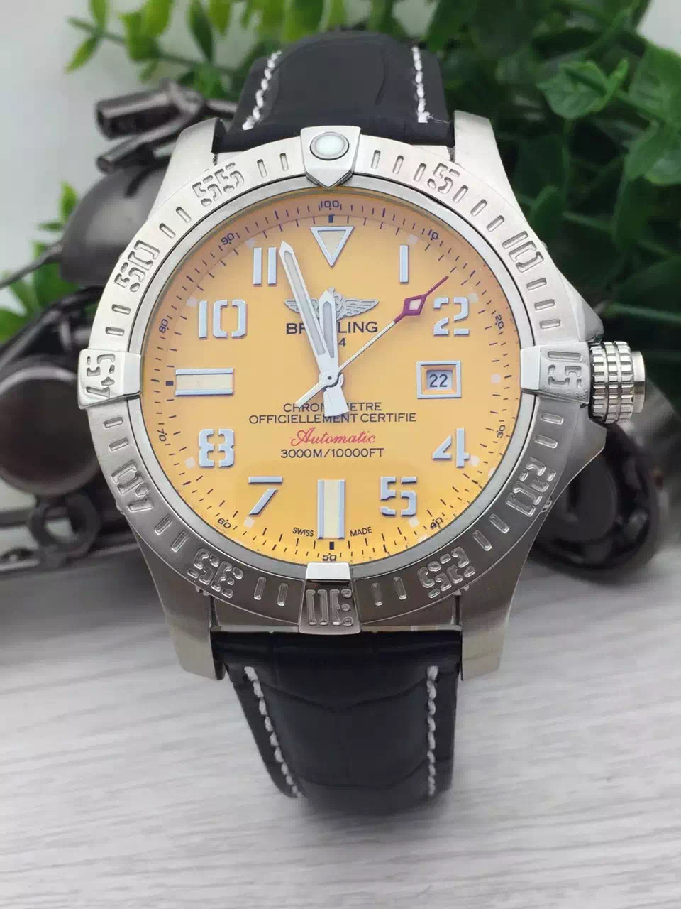 Men's Automatic Mechanical Watch 904L Stainless Steel 46mm- BR 159