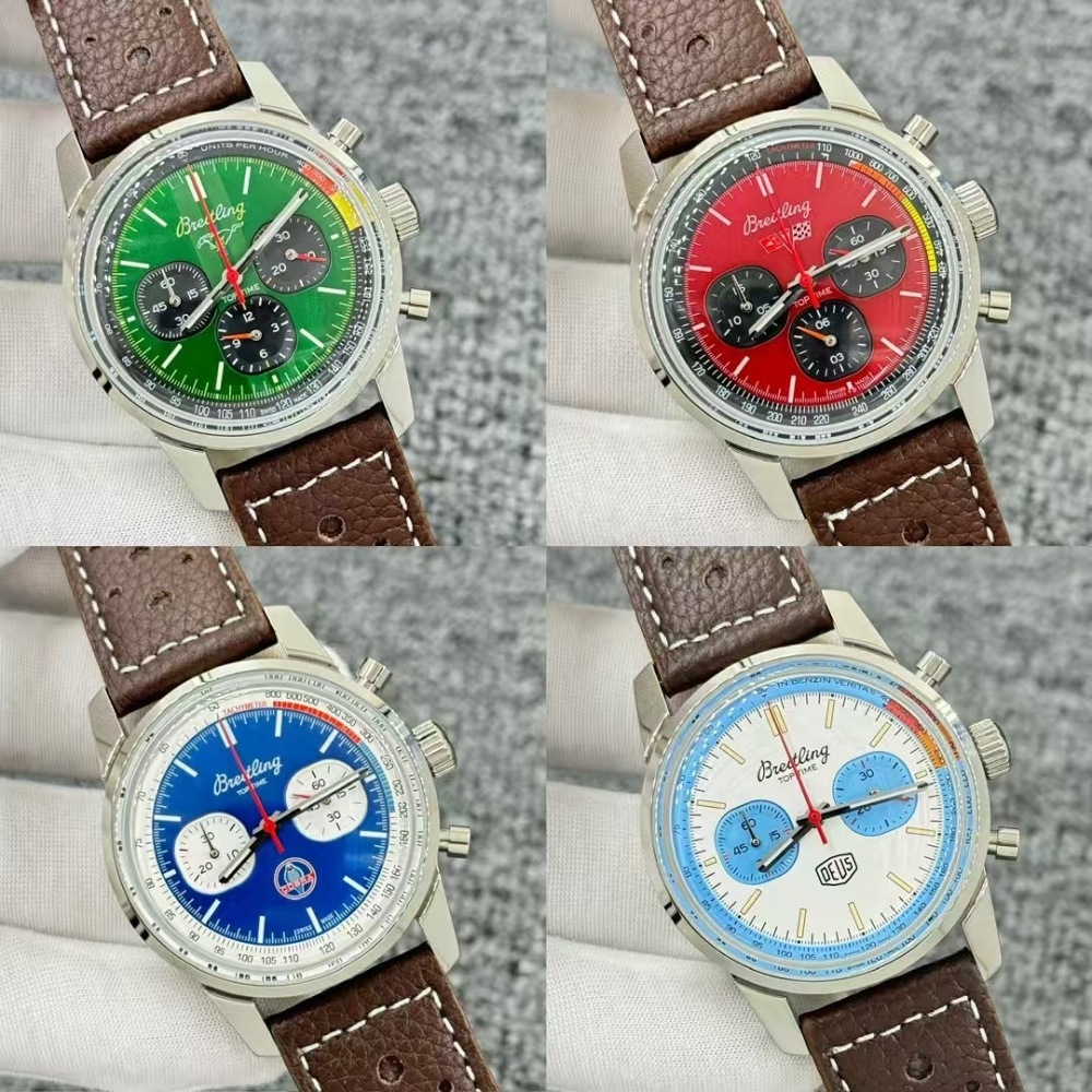 Men's Quartz Watch Chronograph 904L Stainless Steel 43mm- BR 217