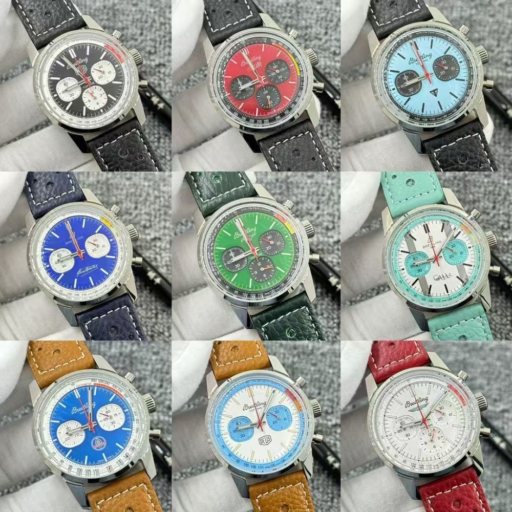 Men's Quartz Watch Chronograph 904L Stainless Steel 43mm- BR 217