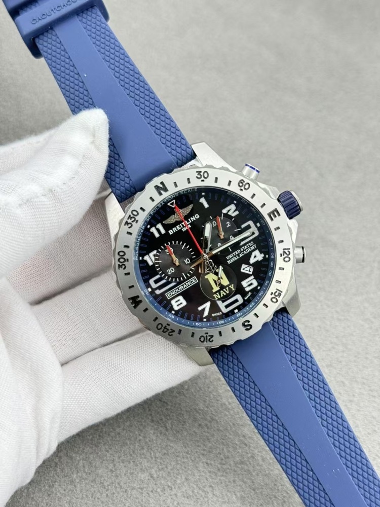 Men's Quartz Watch Chronograph 904L Stainless Steel 46mm- BR 208