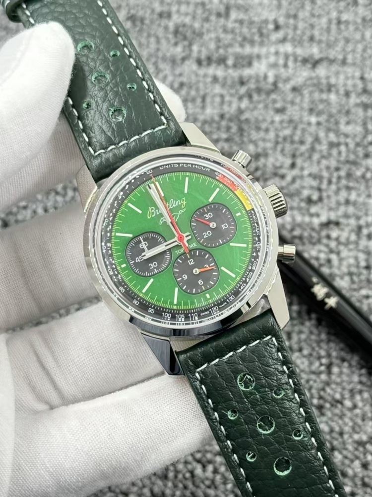 Men's Quartz Watch Chronograph 904L Stainless Steel 43mm- BR 217