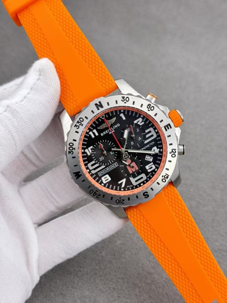 Men's Quartz Watch Chronograph 904L Stainless Steel 46mm- BR 208