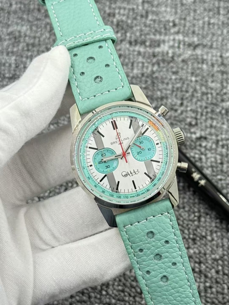 Men's Quartz Watch Chronograph 904L Stainless Steel 43mm- BR 217