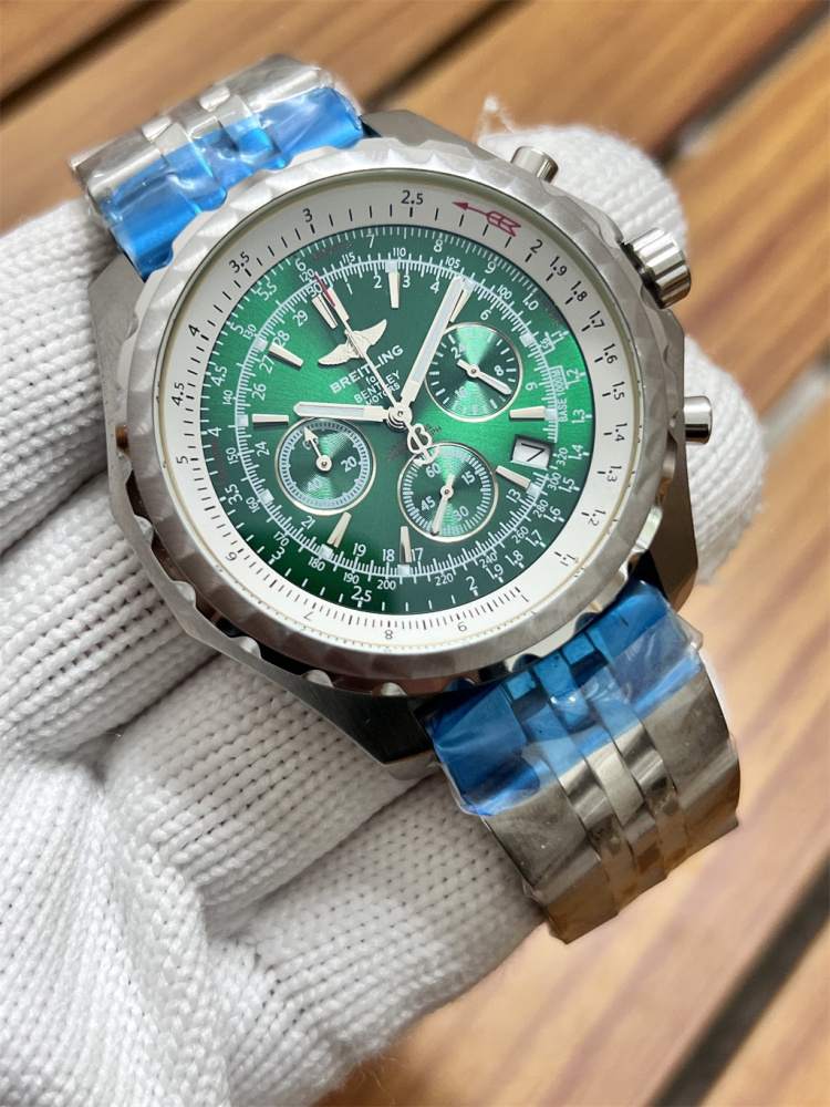 Men's Quartz Watch Chronograph 904L Stainless Steel 47mm- BR 226