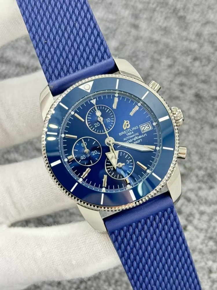 Men's Quartz Watch Chronograph 904L Stainless Steel 43mm- BR 227
