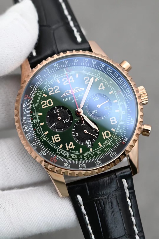 Men's Quartz Watch Chronograph 904L Stainless Steel 46mm- BR 203