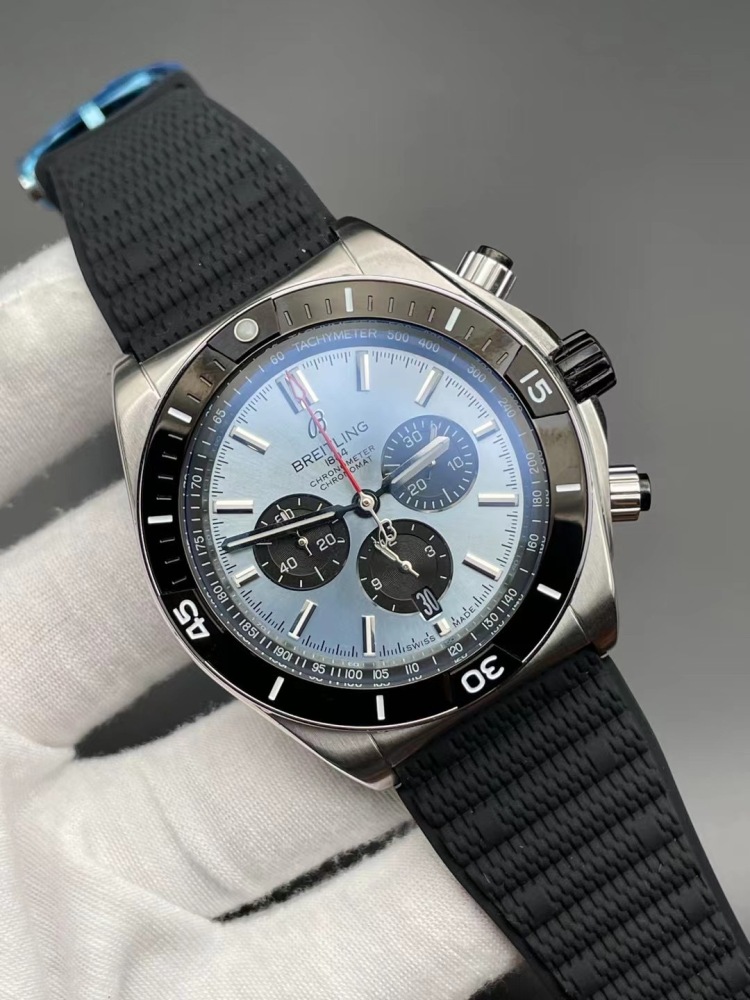 Men's Quartz Watch Chronograph 904L Stainless Steel 46mm- BR 180